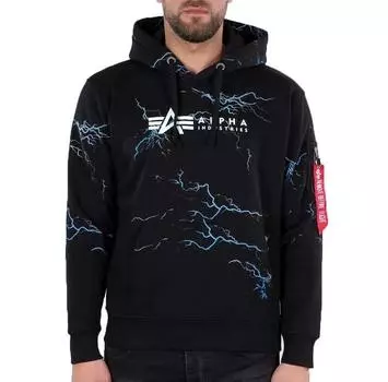 Alpha Industries Lightning All Over Print худи S