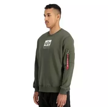 Alpha Industries Satin Logo свитшот S