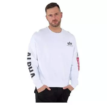 Alpha Industries Sleeve Print Oversize свитшот S