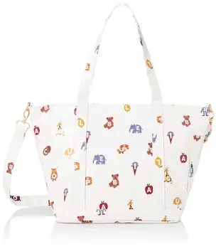 Alphabet pattern mom bag PWGB231558 OWHT [Gelato Pique]