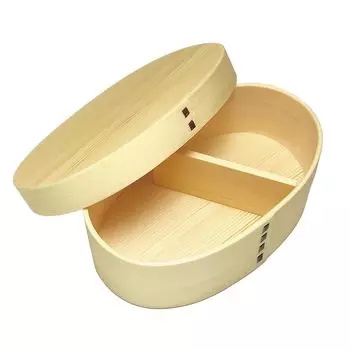 Alphax Bento Box Bento Wappa 500 мл Деревянный Bento Wappa Овальный Bento Натуральный AP-913894