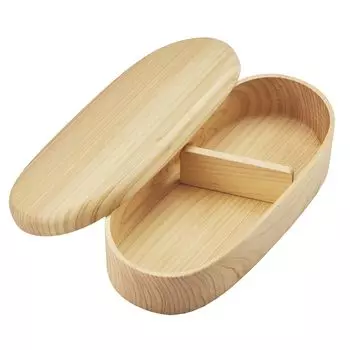 Alphax Bento Box Magewappa 470 мл Деревянный Hinoki Тонкий овальный Bento AP-913283