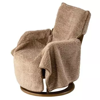 Alphax Chair Warm Throw Extremely Chair Brown Cover, Backrest, Rest, Armrest, Теплый, Wrap-around Cover,