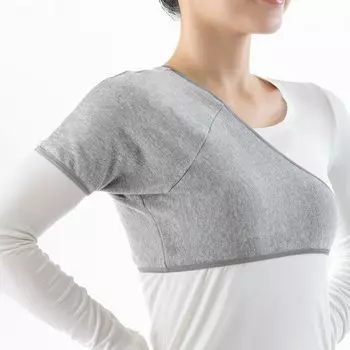 Alphax Shoulder Magnetic Kishu Bincho Charcoal Shoulder Support с 1 для левой и правой стороны Сделано в Японии Поддержка, Supporter, Magnet, Piece, Use, серый