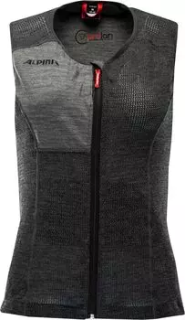 ALPINA Ski Snowboard Protector Back Vest Тип жилета Шерсть Материал PROLAN WOMEN VEST Женский серый