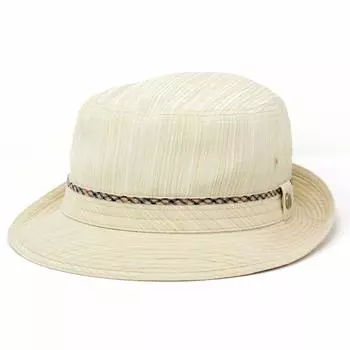 Alpine Shrunken Plaid Checked Made in S Beige [Dax] Шляпа, Шляпа, Плетение, Узор, Лента, Шляпа джентльмена, Япония, Весна/Лето, (55см), бежевый