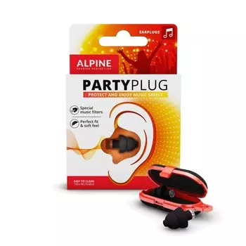 ALPINE ЗАЩИТА СЛУХА Беруши Работа Звукоизоляция Alpine PartyPlug Черный Удаленная работа/Дом