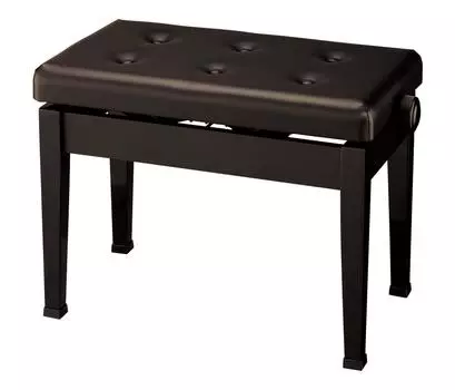 Alps Piano Bench Japanese Piano Chair Adjustable Black (Height Type) A-60