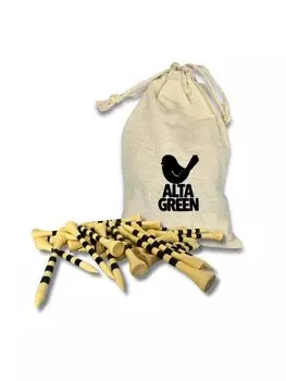 Alta Green Golf Tees Bamboo 50 Pieces 83 70 42 mm Height Adjustable Long Tees Wood Tees with Graduation Golf Equipment Competition Accessories 50 коричневый