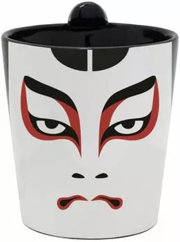 Alta Mug Chon Mug Kabuki Mukimikuma by 240ml AR0604262 (Supervised Shochiku) Approx.