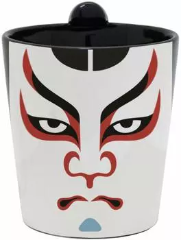 Alta Mug Chon Mug Kabuki Nihonkuma by 240ml AR0604260 (Supervised Shochiku) Approx.