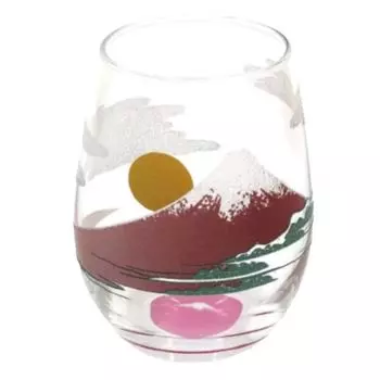 Alta Sparkling Japanese Glass Red Fuji AR0604534 Size Approx. 7.9 H10.3 (Aperture Approx. 6.2cm)