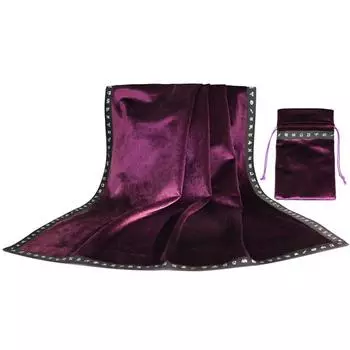 Алтарь карты Таро сумка ткань скатерть гадание созвездие Викка бархатный гобелен чёрный