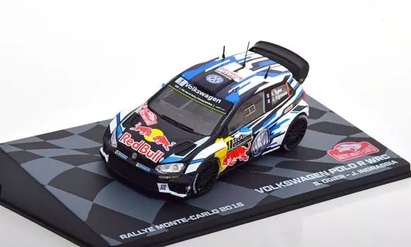 Altaya Volkswagen Polo R Monte Carlo Rally 2016 WRC Polo R Winner Mini Car 1/43 S.Ogier/J.Ingrassia [Item]