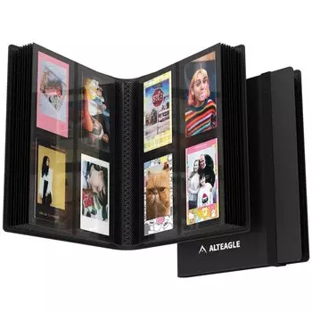 Alteagle 160 Pocket Mini Photo Album Photo Card Holder Book для фотографий K-Pop Polaroid/Instax/Instax Mini/Kpop чёрный