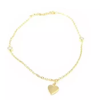 Altesse [F0098] - Позолоченная цепочка на щиколотку Love