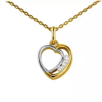Altesse [G2240] - Двухцветное позолоченное колье «Любовь»