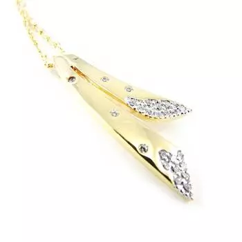 Altesse [H3210] - Позолоченное колье Desse белое золото