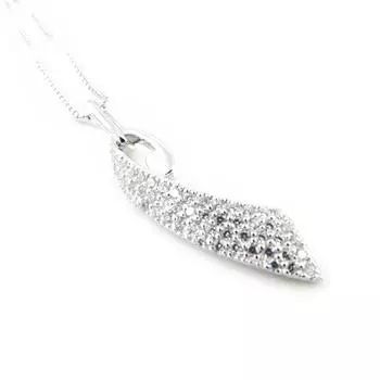 Altesse [H3253] - Белое серебряное ожерелье «Богиня»