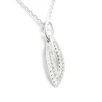 Altesse [H3377] — Белое серебряное колье «Богиня»