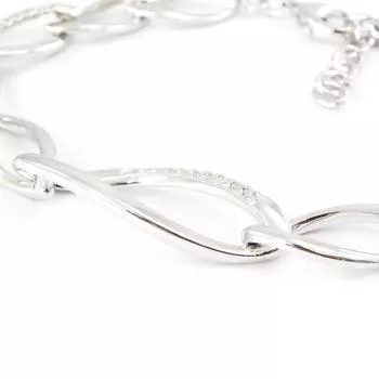 Altesse [I3172] - Белый серебряный браслет Богиня