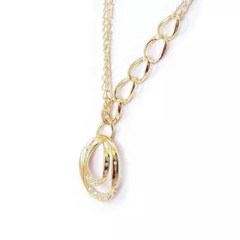 Altesse [I3174] - Белое позолоченное ожерелье Богиня