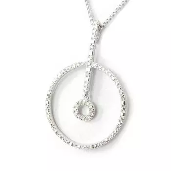Altesse [I3214] - Белое серебряное колье «Богиня»