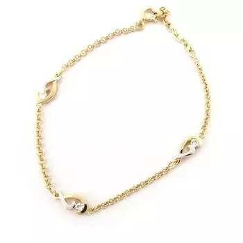 Altesse [K6387] - Позолоченный браслет Clin , 2 тона