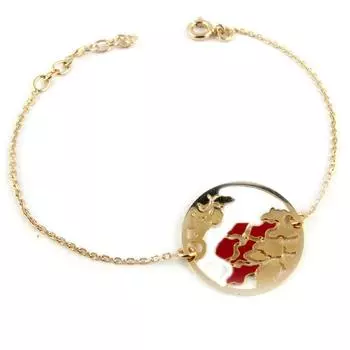 Altesse [L0093] - Позолоченный браслет Songes золотисто-красный