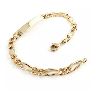 Altesse [L0659] - Позолоченный браслет «Identity» 19 см 5 мм