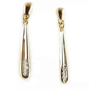 Altesse [L1764] - двухцветные позолоченные серьги Scarlett .