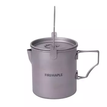 Alti Titanium Pot титановая легкая небольшая уличная плита UL для походов, скалолазания, кемпинга, настоящая огненная кленовая 0,9 л [японский продукт]