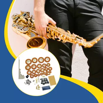 Alto Sax Repair Kit Maintenance Parts Sound Hole Pad Saxophone Tools for чёрный