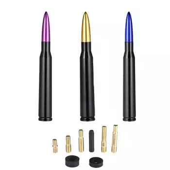 Алюминиевая автомобильная радиоантенна для серии F F150 F250 F350 F450 FM/AM автомобильная пулевая антенна калибра пуля боеприпас короткий комплект антенны синий