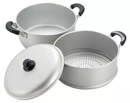 Алюминиевая двухъярусная пароварка Nuceret 28 см H-2418