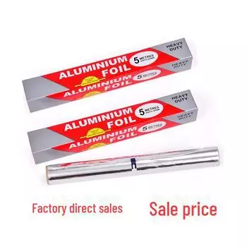 Алюминиевая фольга 3м/5м/10м для выпечки и гриля, оловянная фольга для барбекю и использования в духовке