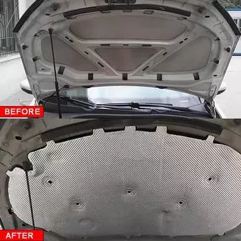 Алюминиевая фольга двигатель звукоизоляционный хлопок подходит для Volkswagen Golf 6 Golf 6 GTI автомобильные аксессуары уменьшить шум звукоизоляционная накладка чёрный