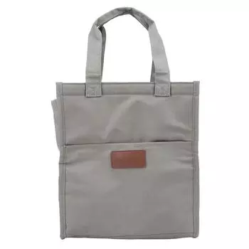 Алюминиевая фольга простая термоизоляционная сумка для ланч-бокса из ткани Оксфорд большая емкость утолщенная бенто серый