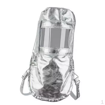 Алюминиевая фольга теплозащитный чехол огнестойкий лицевой колпак с прозрачным экраном сварщик для