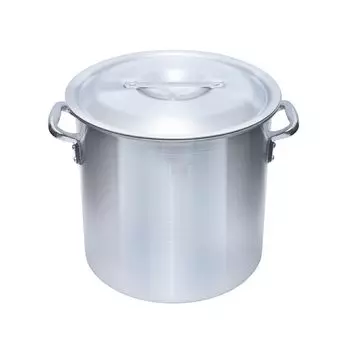 Алюминиевая газовая крышка Thunder Group Commercial Pot ALZND033 Горшок, только, 33 см, 28 л, со шкалой, в комплекте, для использования, двуручный серебряный