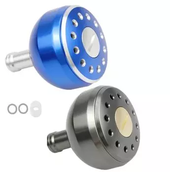 Алюминиевая круглая ручка алюминиевая спиннинговая катушка для рыбалки Blue Fish Power Handle Knob Shimano A Daiwa S сменная 38 мм стильная 1000 1500 2000 2500 3000
