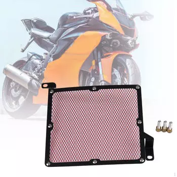 Алюминиевая крышка экрана двигателя, прямая замена, простая установка, защитная решетка радиатора чёрный