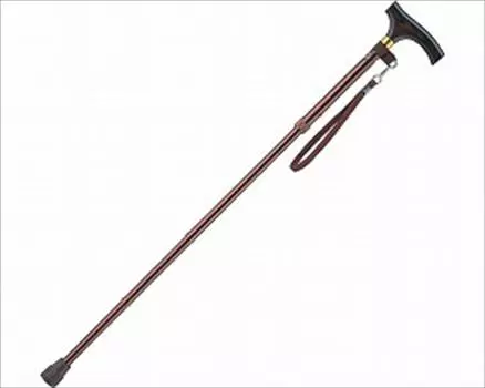 Алюминиевая легкая складная палка, тонкая, 19 мм светло-коричневого