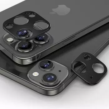 Алюминиевая металлическая задняя защитная пленка для объектива камеры iPhone 15 Pro Max Plus, защитная пленка для объектива iPhone15Plus For iPhone 15 чёрный