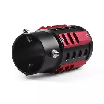 Алюминиевая накладка на заднюю выхлопную трубу автомобиля с входом 65 мм, декоративная насадка на глушитель