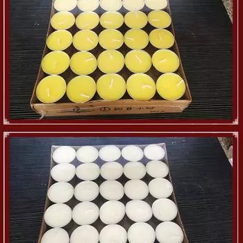 Алюминиевая оболочка лампы-свечи для растений - время горения 8, 12, 24 часа 100 pills per hour жёлтый