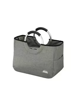 Алюминиевая охлаждающая сумка-тоут BOCCA [CB Japan] с охлаждающей емкостью, серая, 17 л, легкая, с ручкой, серый