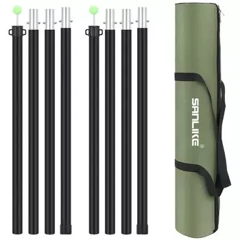 Алюминиевая палатка SANLIKE, внешний диаметр, 4 секции, набор кнопок, высота, сумка для хранения для кемпинга Solo Sub, в комплекте стойка, 28 мм, соединение, 2, тип,