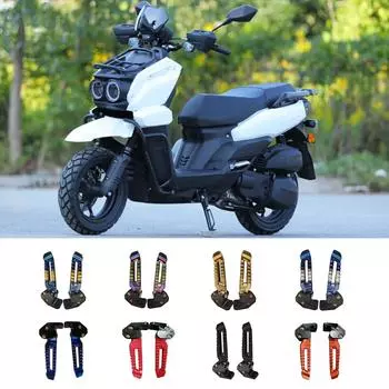 Алюминиевая педаль для подножки для мотоцикла 150 куб. см, 125 куб. см, сменные подножки, универсальные подножки для педалей, аксессуары для мотоциклов чёрный