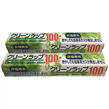 Алюминиевая пленка Mitsubishi Clean Wrap 30 см x 100 м, набор из 2 шт., не содержит хлора